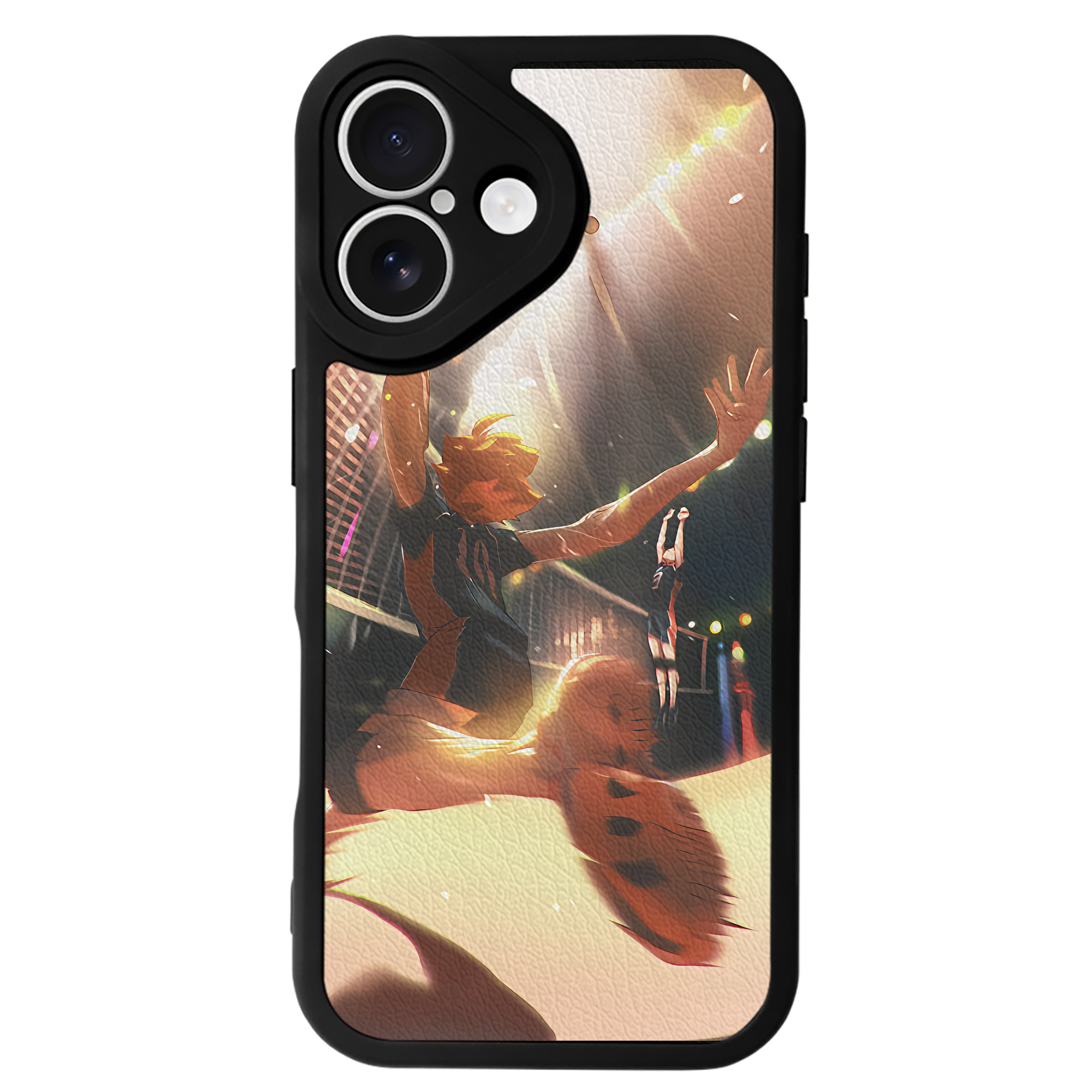 （画像用） ハイキュー!! Haikyu!! 【iPhone 16シリーズ対応】シリコンスマホケース（レザー調） 材質：シリコン